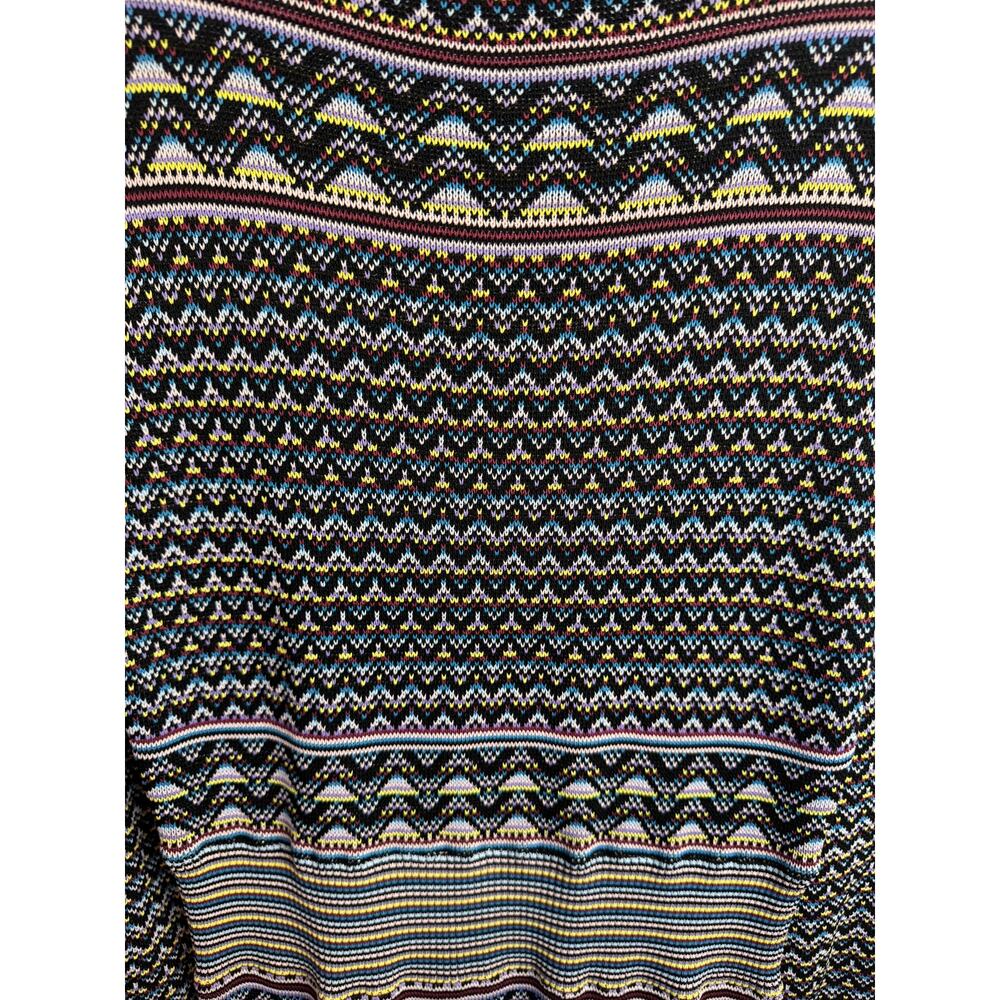 SHOSHANNA Etta Dress RTR Anthropologie Multicolor Fair Isle Stripe Sweater Sz Lg - Picture 4 of 11